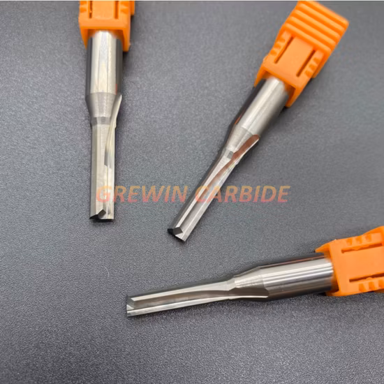 Grewin-Two Flutes Straight End Mill for Wood Engraving Bit CNC Cutting Tools Tungsten Carbide End Mills